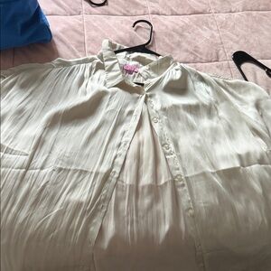 Miami Cream Pleated Blouse